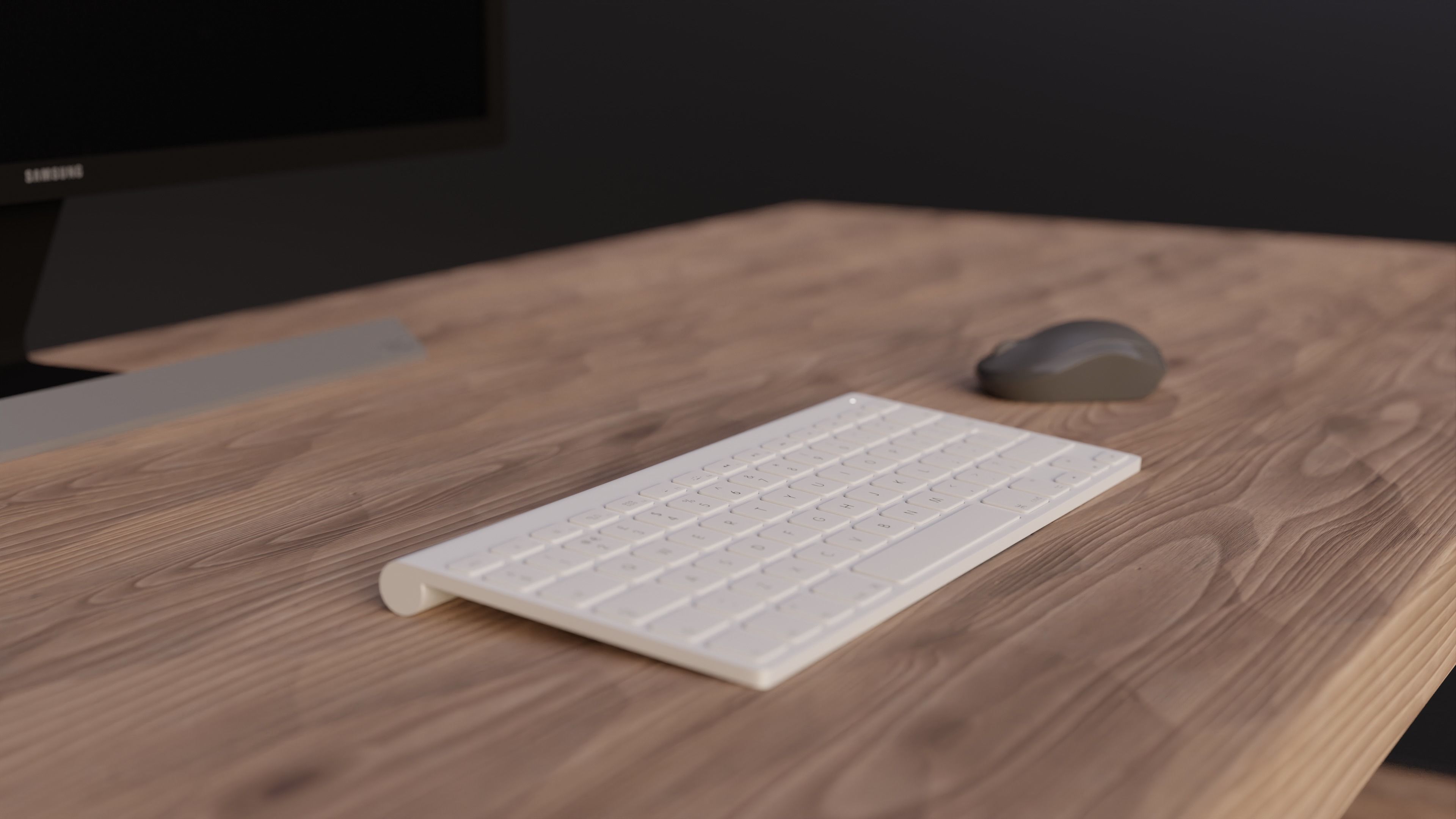 Modern Desk Table Design Free 3D model_1