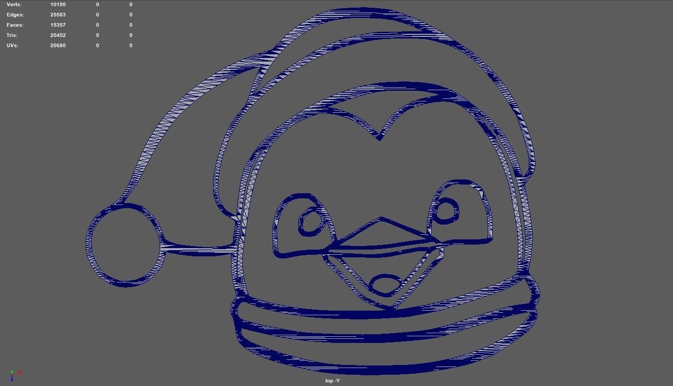 Christmas Penguin Wall Silhouette 01 3D print model_6