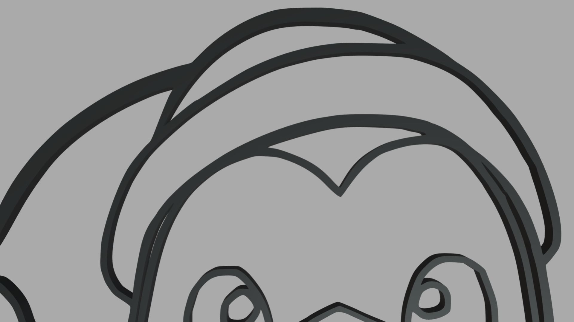 Christmas Penguin Wall Silhouette 01 3D print model_4