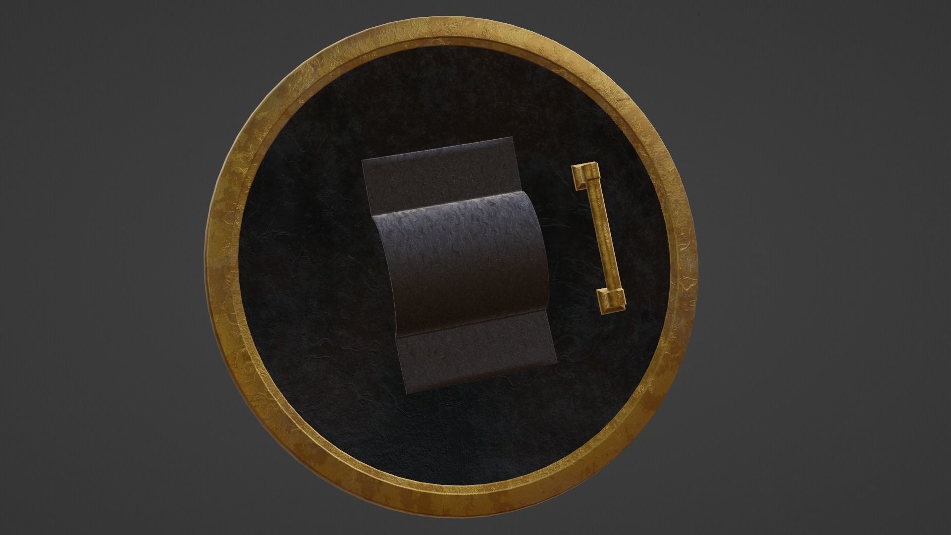 Ancient Greek City State Shield - Corinth 3D model_19