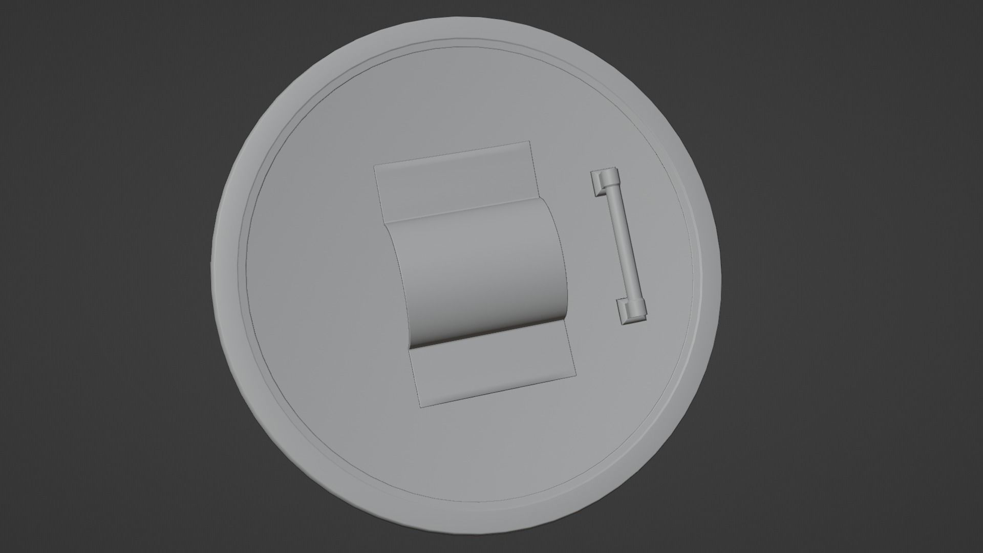 Ancient Greek City State Shield - Corinth 3D model_20