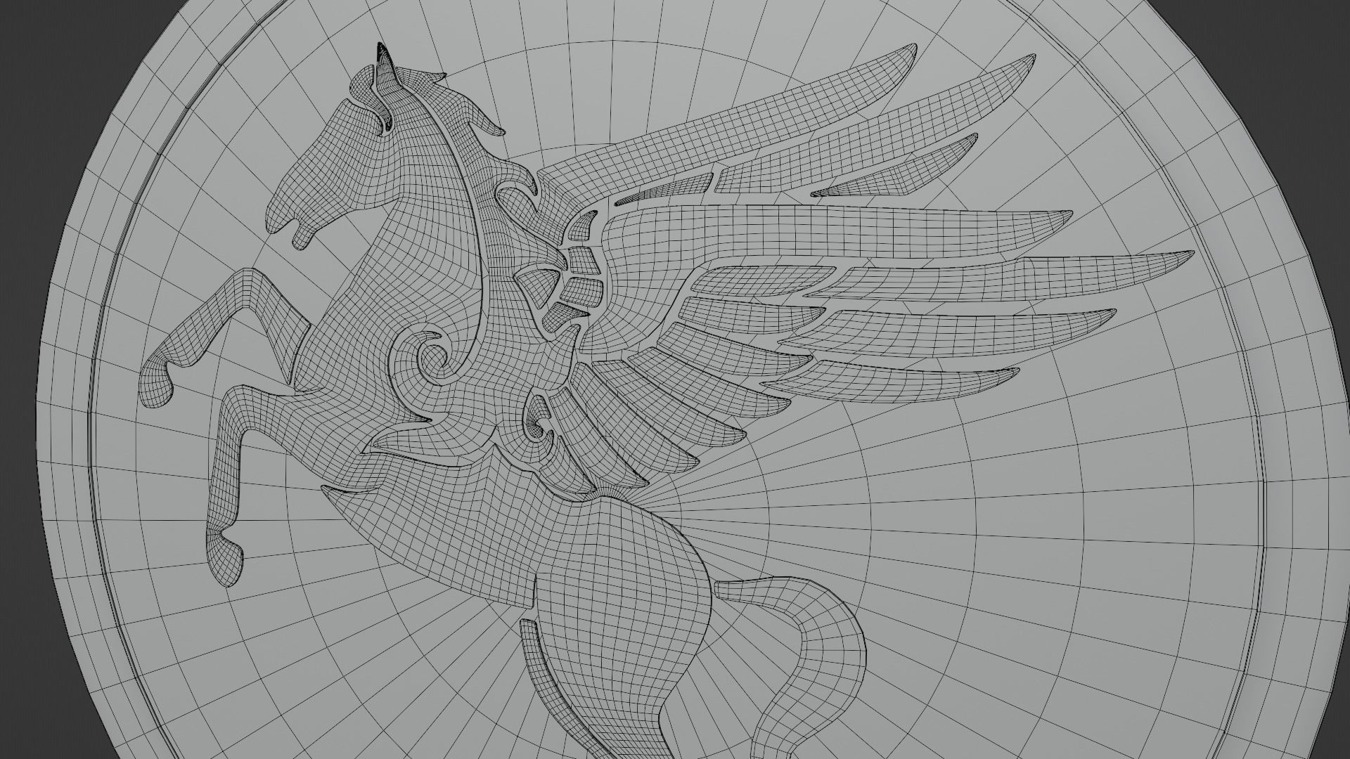 Ancient Greek City State Shield - Corinth 3D model_6