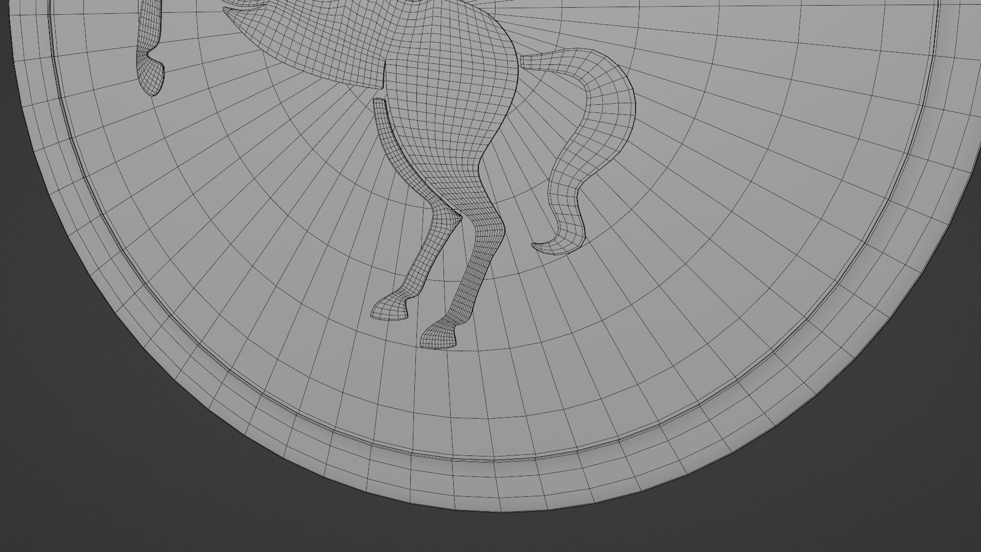 Ancient Greek City State Shield - Corinth 3D model_9