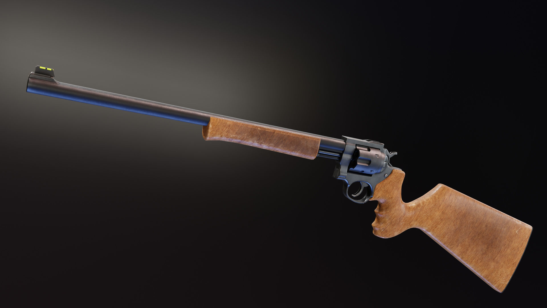 Ruger GP100 Pack Low-poly 3D model_9