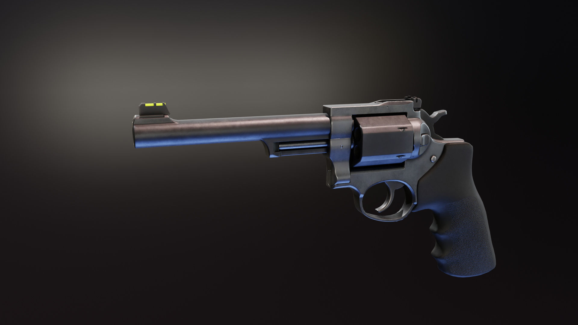 Ruger GP100 Pack Low-poly 3D model_8