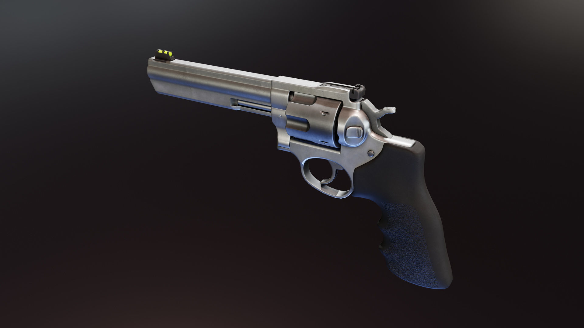 Ruger GP100 Pack Low-poly 3D model_1