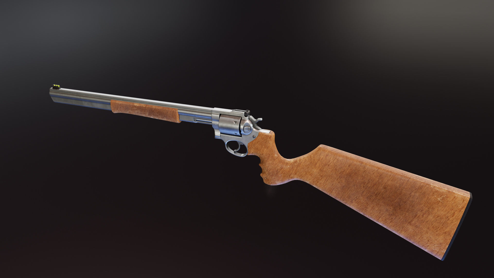 Ruger GP100 Pack Low-poly 3D model_6