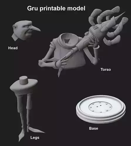 Gru despicable me  3D print model