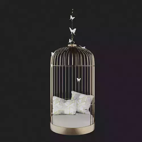 Photo zone cage hanging chair