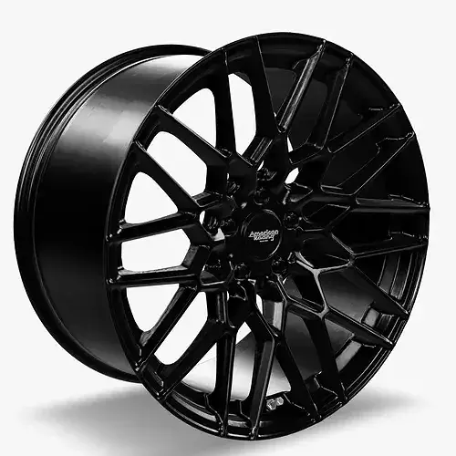 American Racing AR924 Crossfire Wheel Satin Black Low-poly 3D model 2