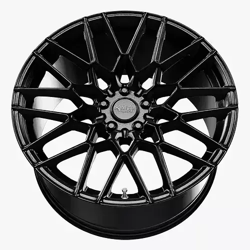 American Racing AR924 Crossfire Wheel Satin Black Low-poly 3D model 6
