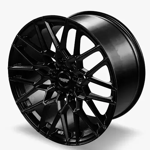 American Racing AR924 Crossfire Wheel Satin Black Low-poly 3D model 7