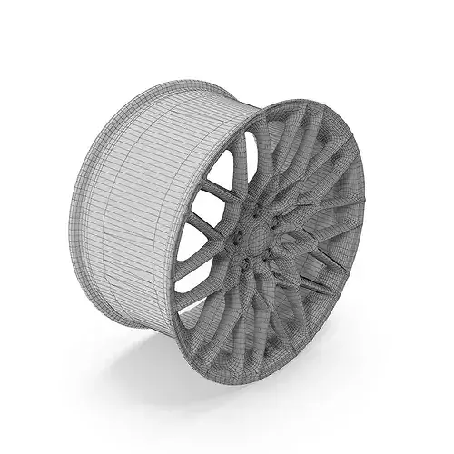 American Racing AR924 Crossfire Wheel Satin Black Low-poly 3D model 5