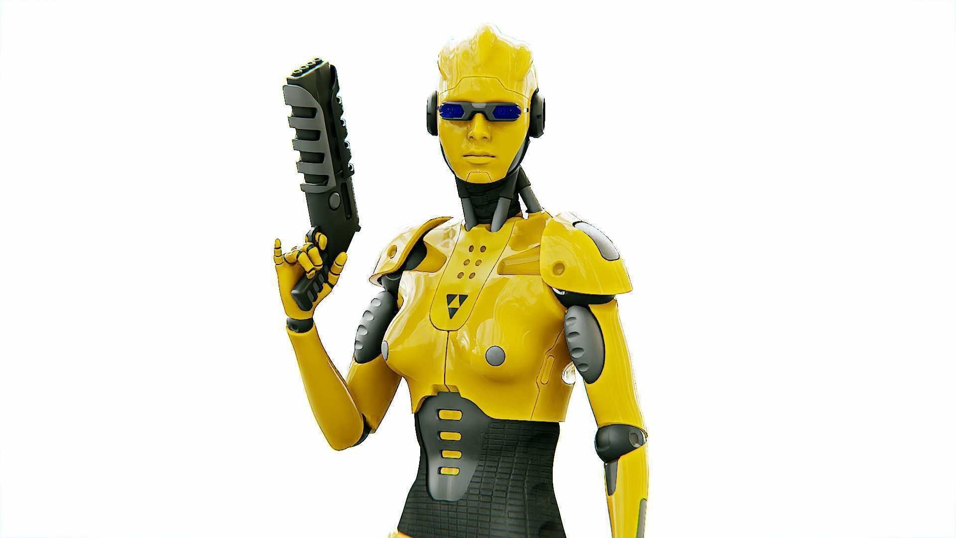 ANDROID OMEGA-C  RIGGED 3D model_2