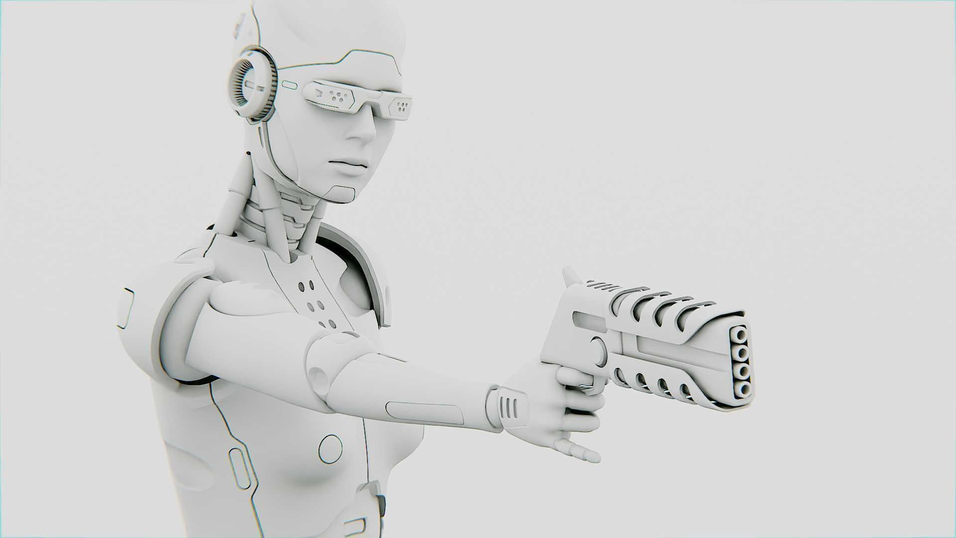 ANDROID OMEGA-C  RIGGED 3D model_34