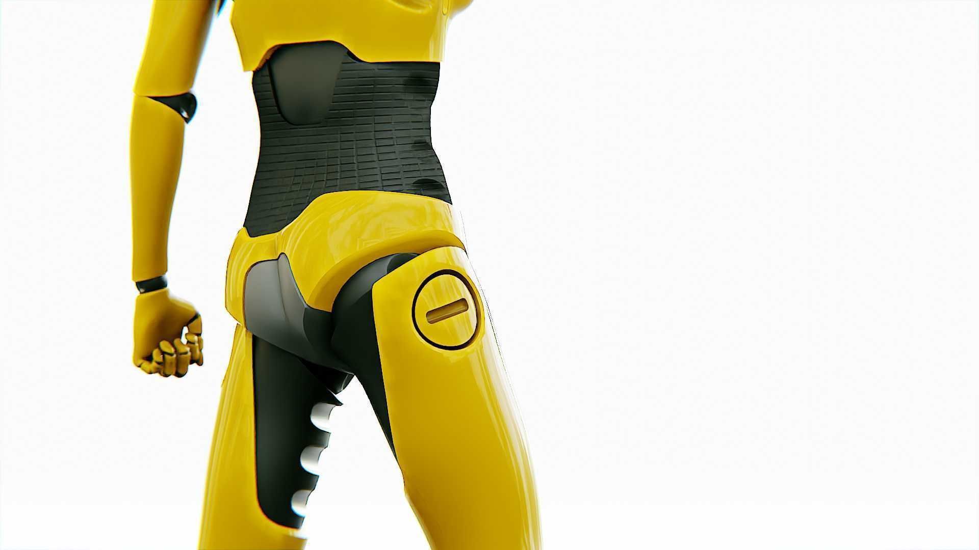 ANDROID OMEGA-C  RIGGED 3D model_25