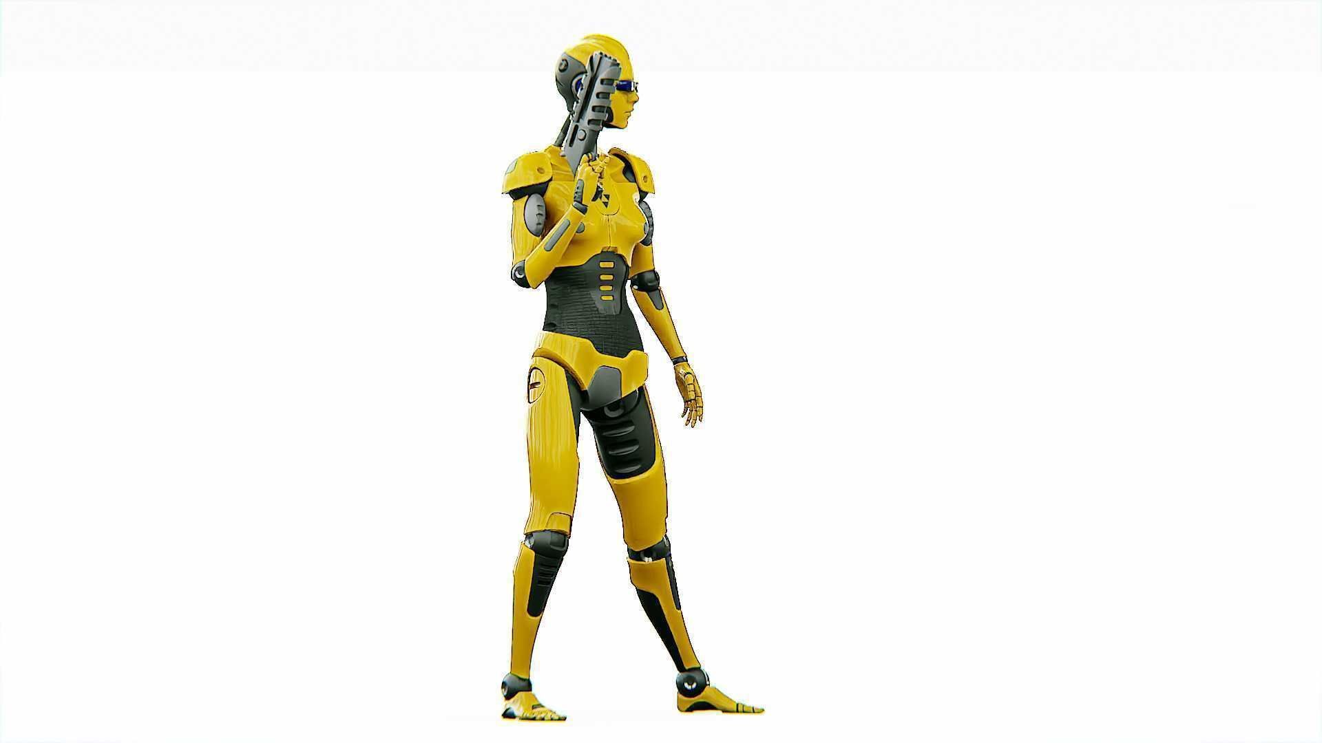 ANDROID OMEGA-C  RIGGED 3D model_5