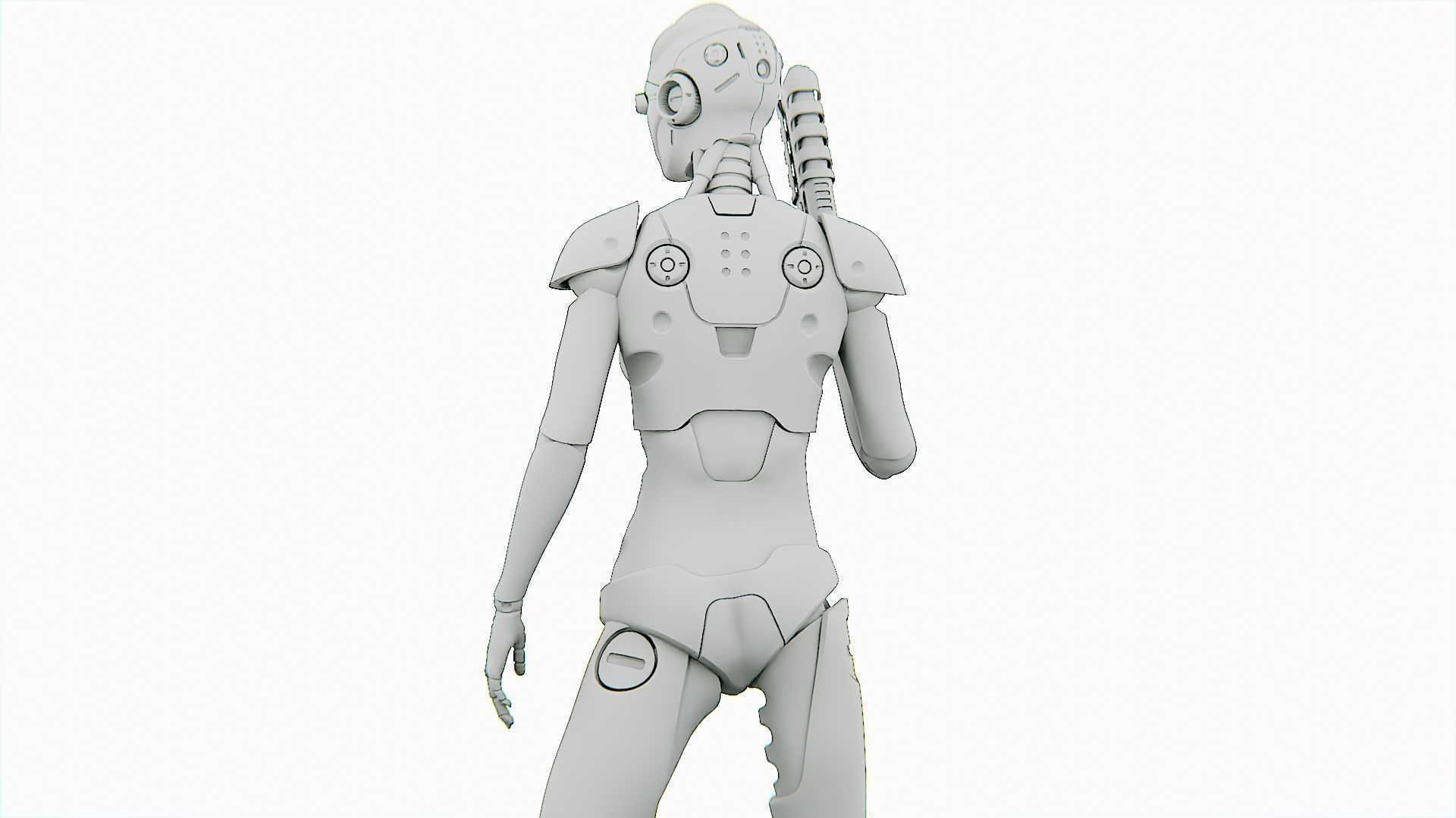 ANDROID OMEGA-C  RIGGED 3D model_32