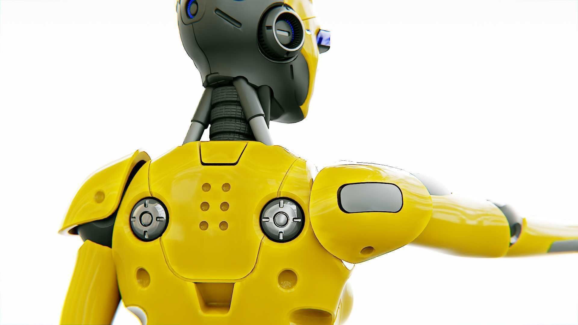 ANDROID OMEGA-C  RIGGED 3D model_24