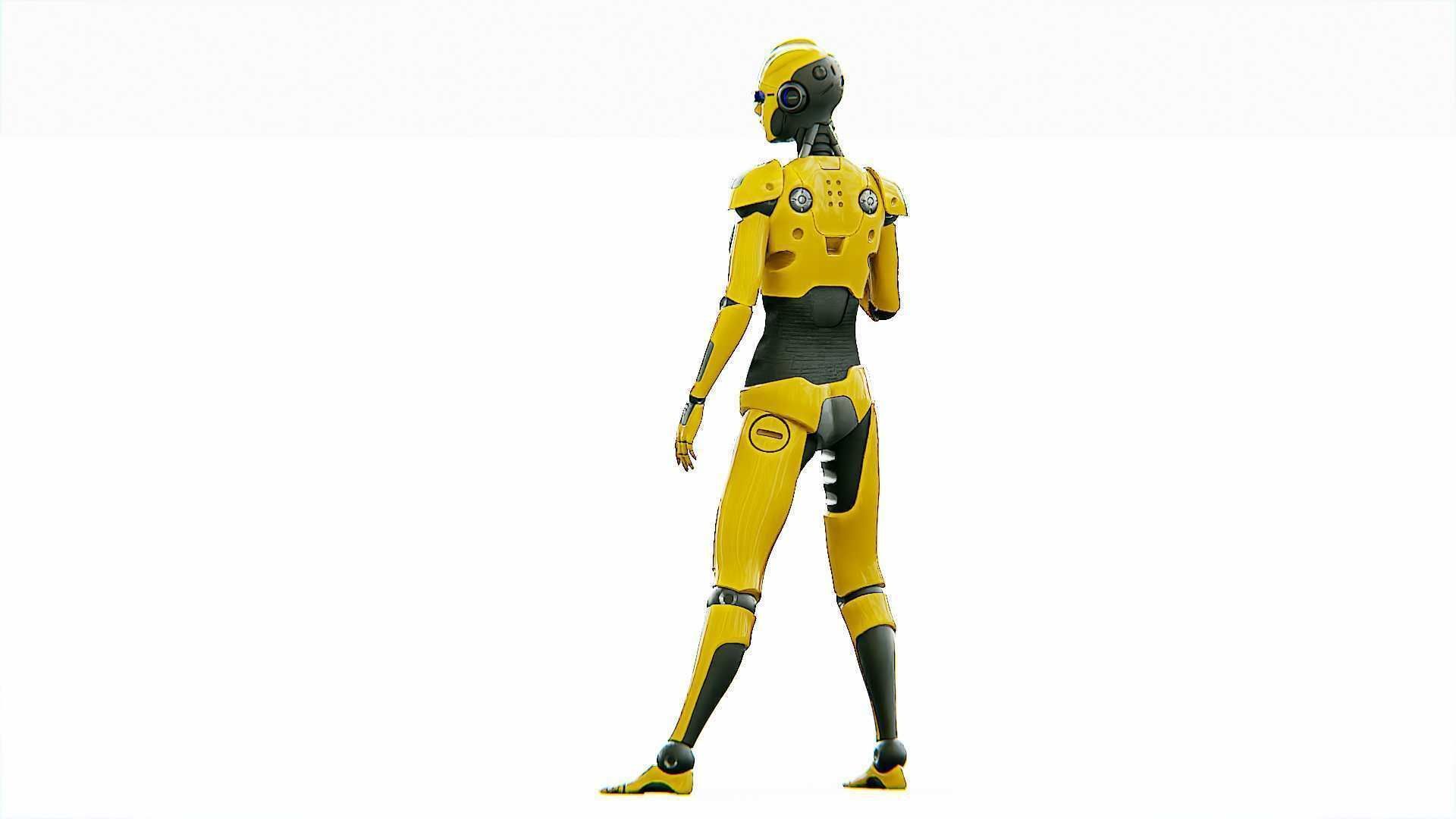 ANDROID OMEGA-C  RIGGED 3D model_8