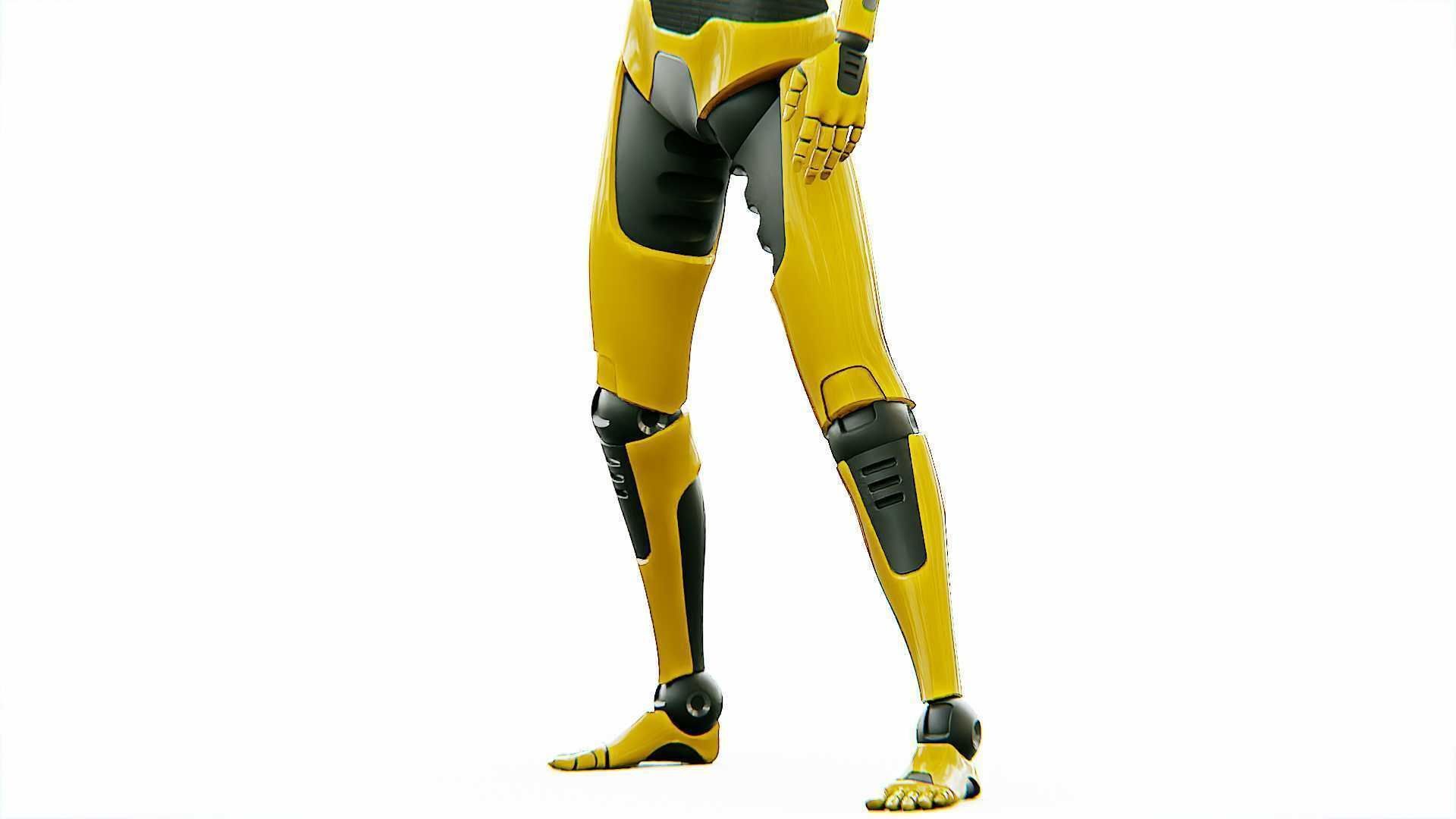 ANDROID OMEGA-C  RIGGED 3D model_19