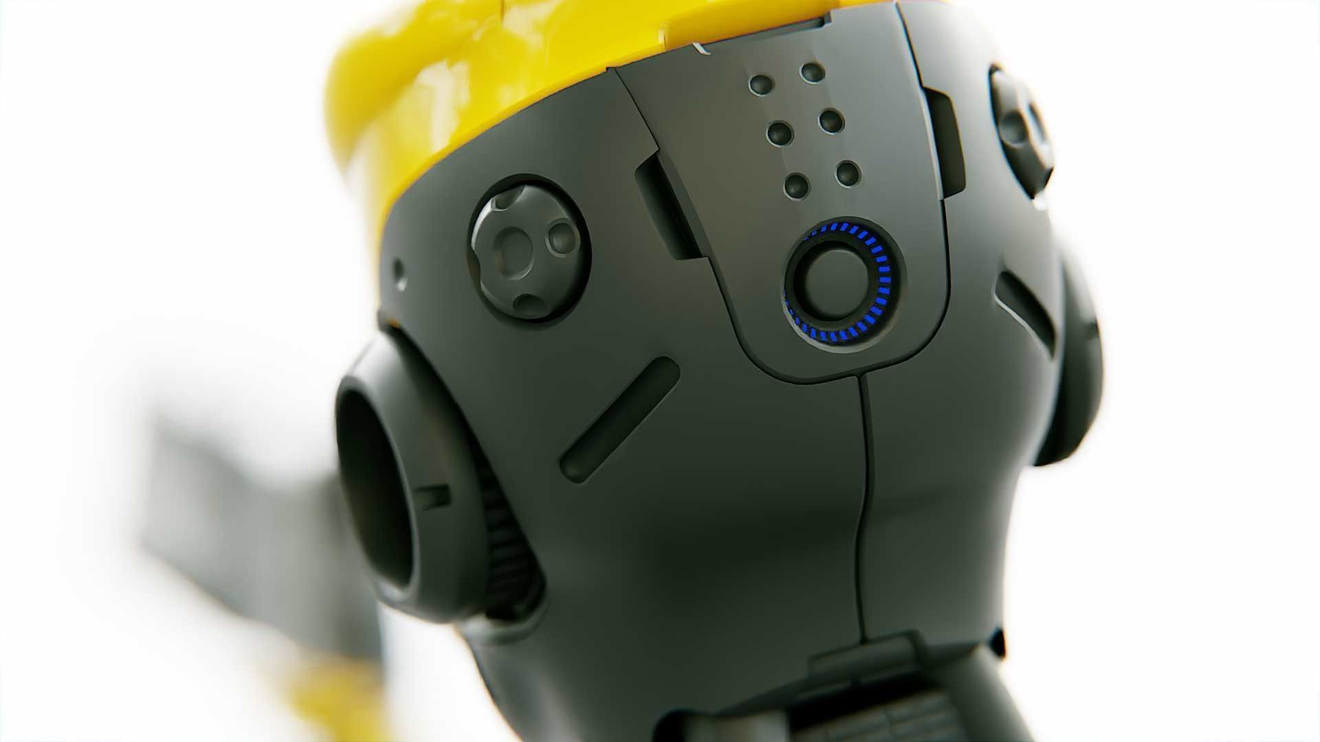 ANDROID OMEGA-C  RIGGED 3D model_28