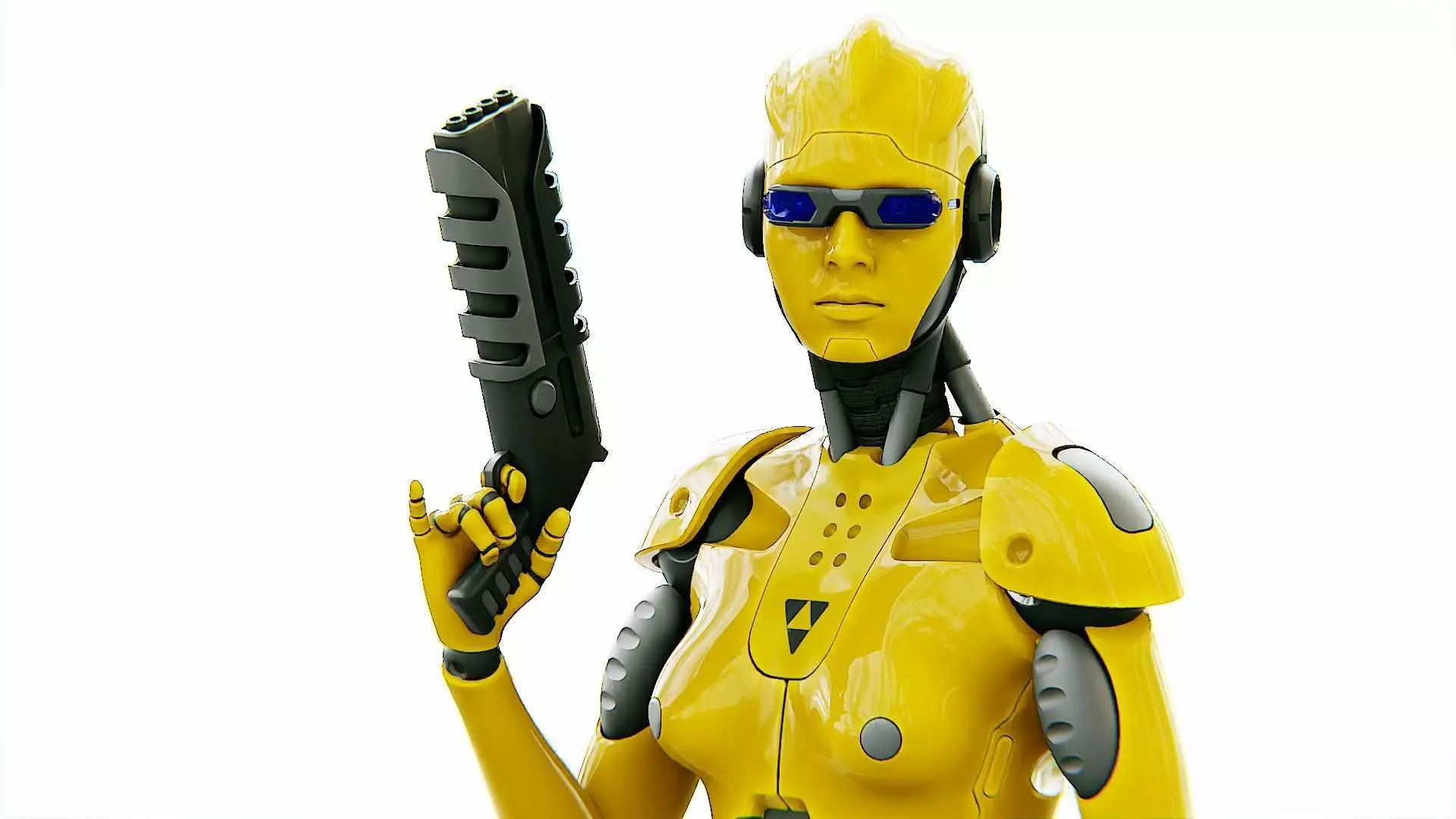 ANDROID OMEGA-C  RIGGED 3D model_0