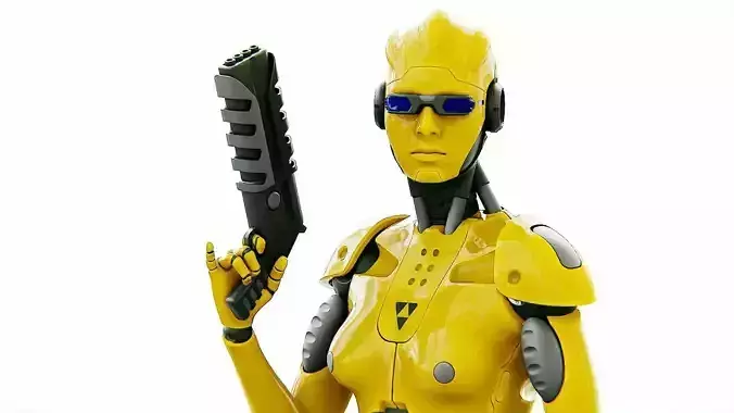 ANDROID OMEGA-C  RIGGED 3D model