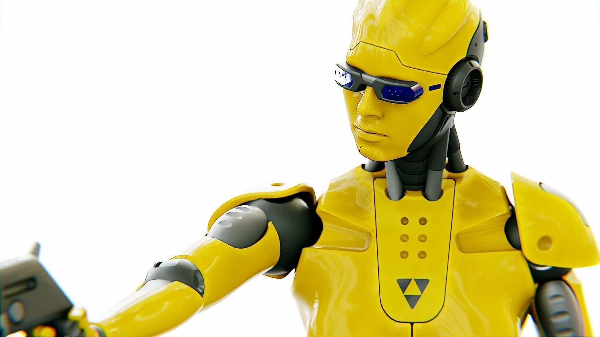 ANDROID OMEGA-C  RIGGED 3D model_27