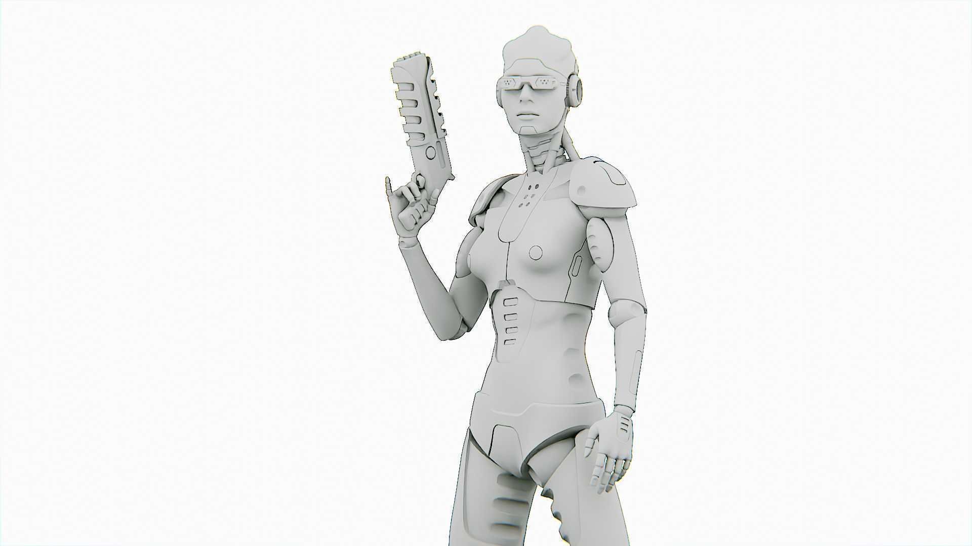 ANDROID OMEGA-C  RIGGED 3D model_31