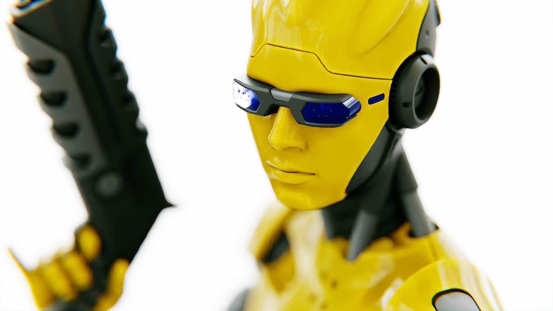 ANDROID OMEGA-C  RIGGED 3D model_12