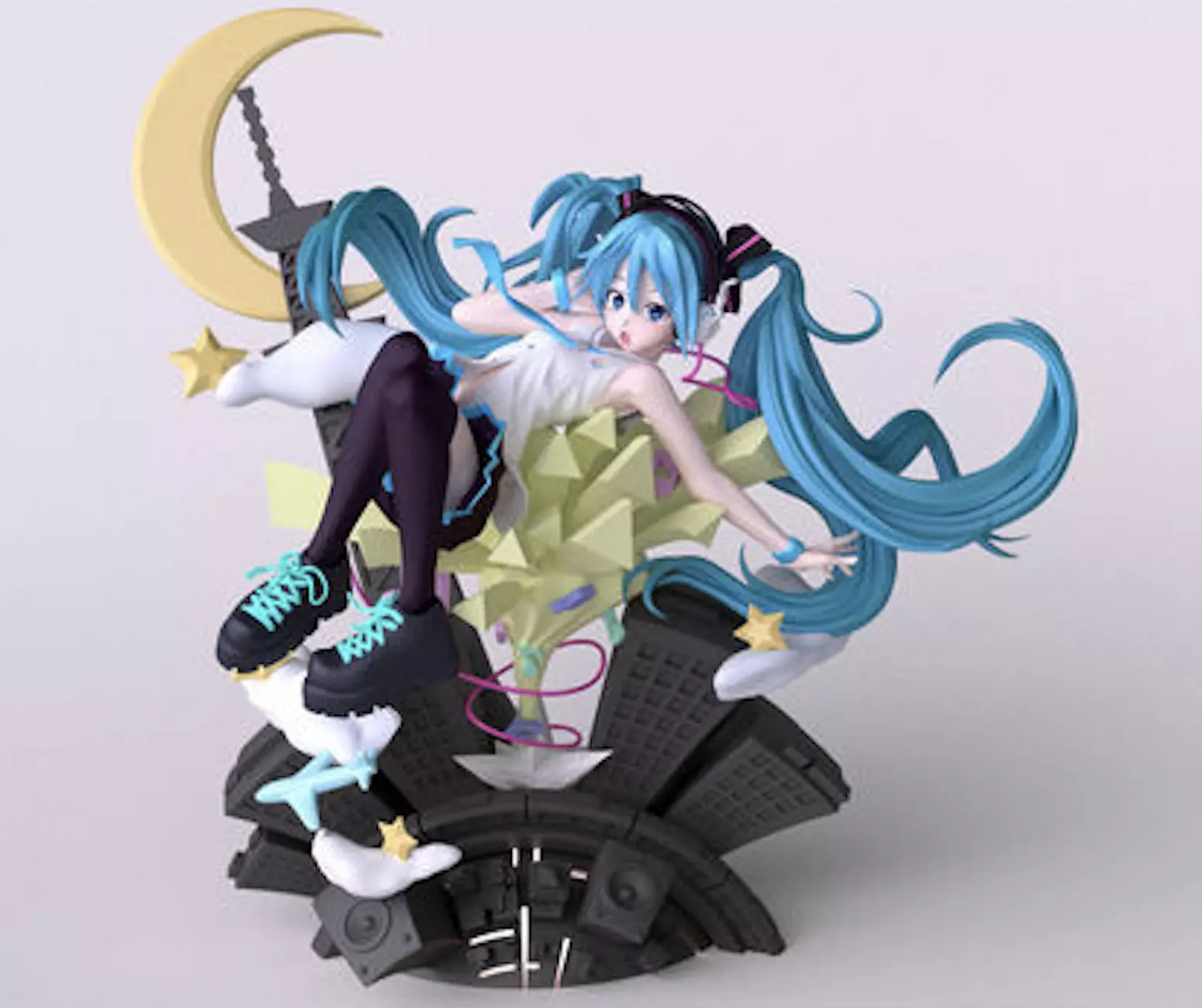 Hatsune Miku 3D print model_0
