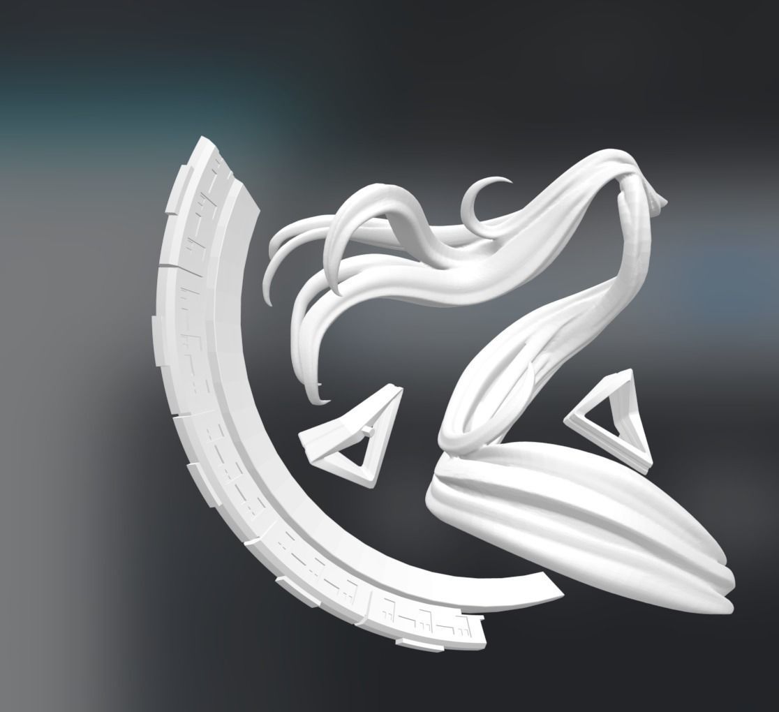 Hatsune Miku 3D print model_2