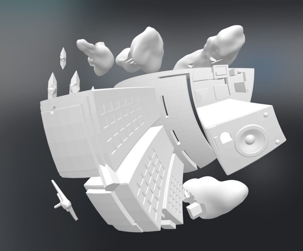 Hatsune Miku 3D print model_8