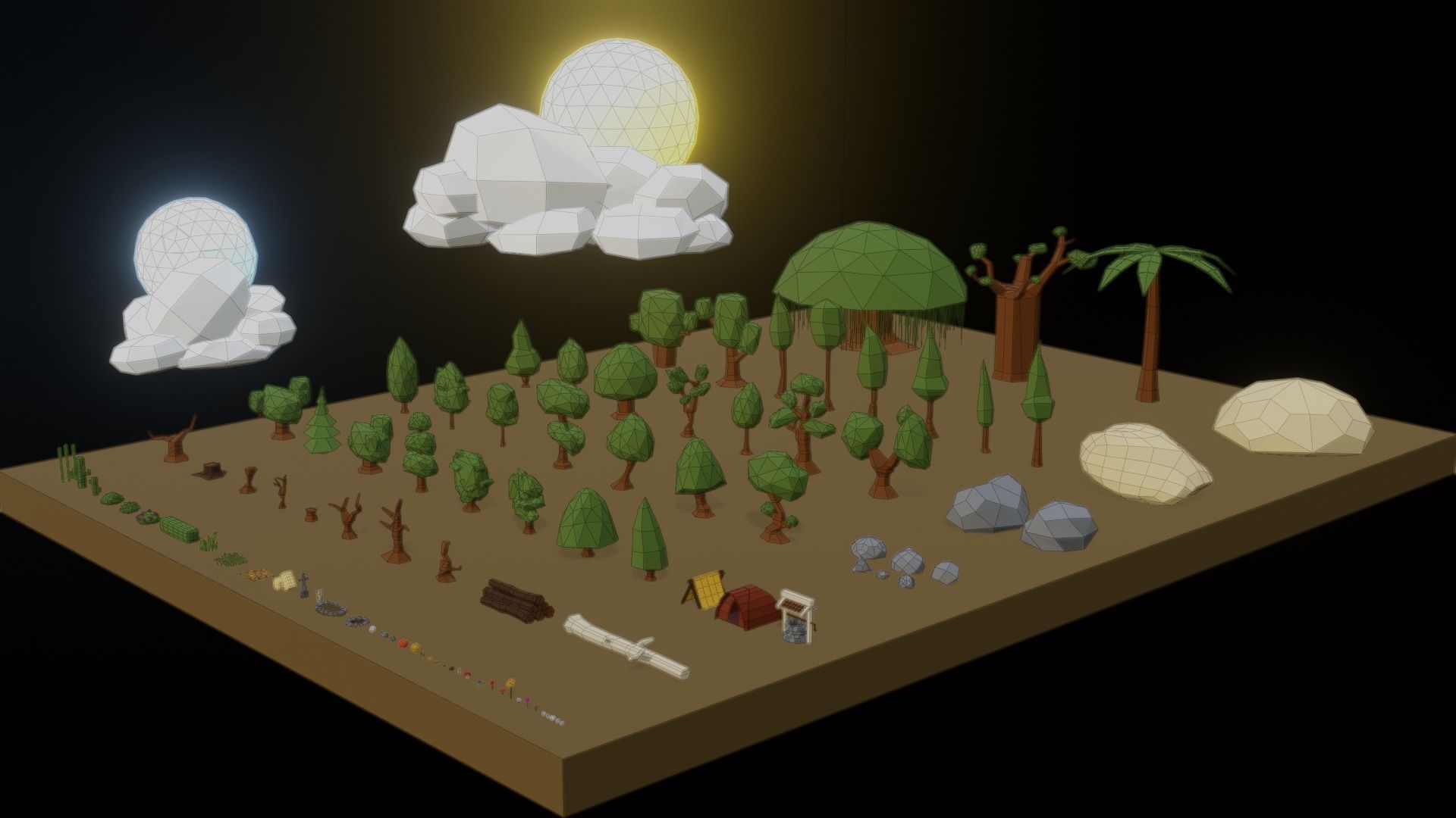 3D Low Poly Nature Pack Low-poly 3D model_16