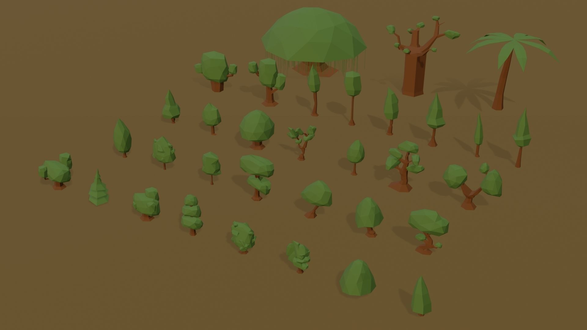 3D Low Poly Nature Pack Low-poly 3D model_8