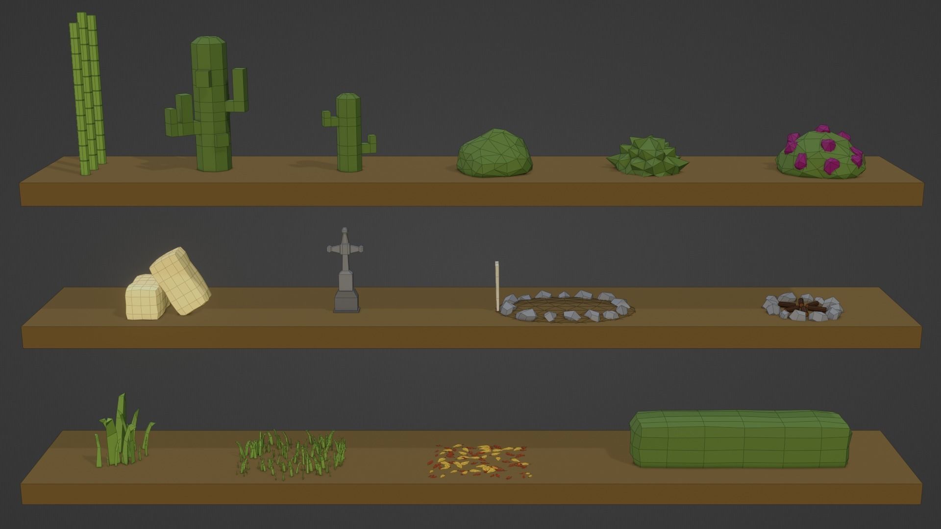 3D Low Poly Nature Pack Low-poly 3D model_18