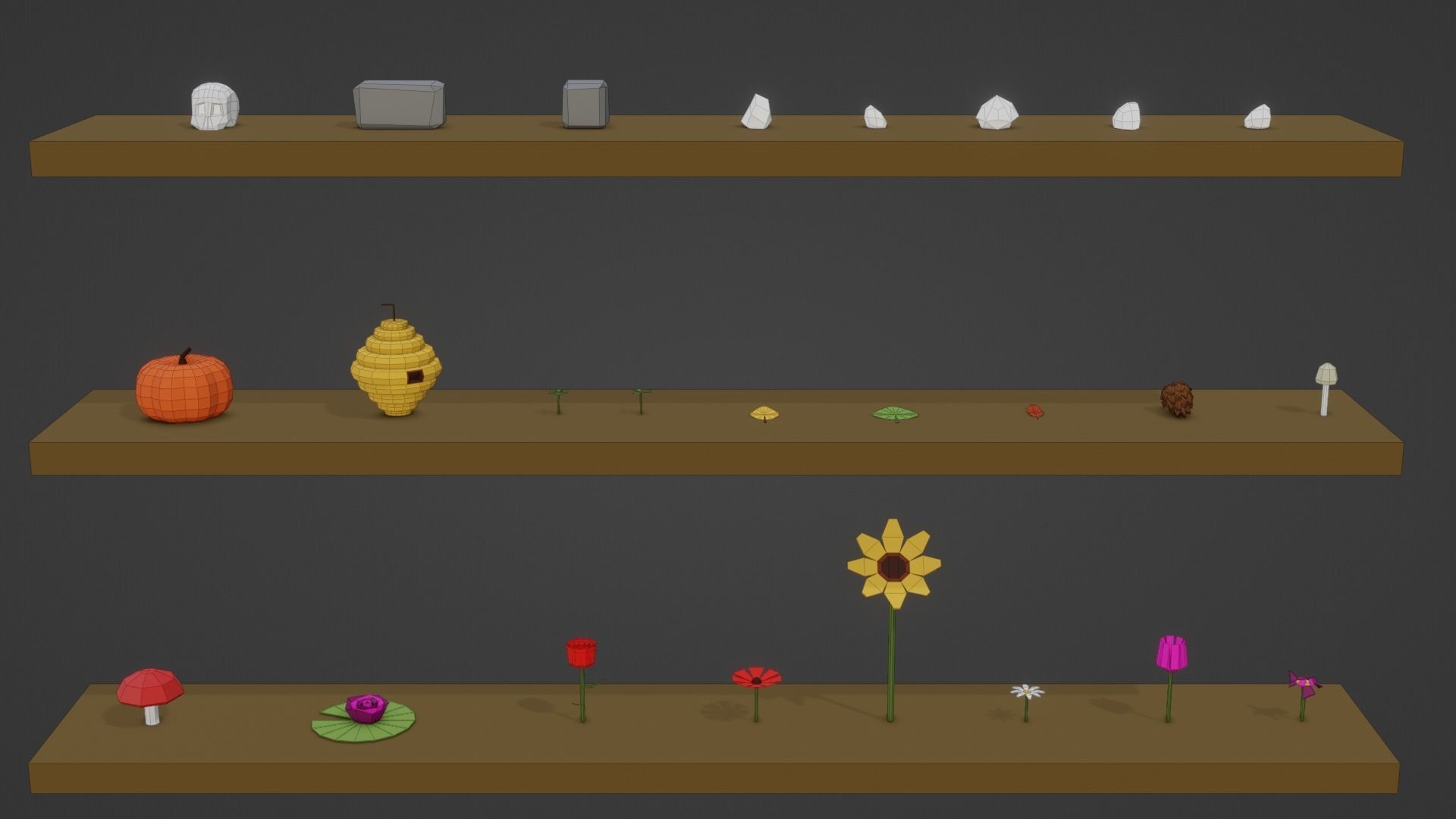 3D Low Poly Nature Pack Low-poly 3D model_17