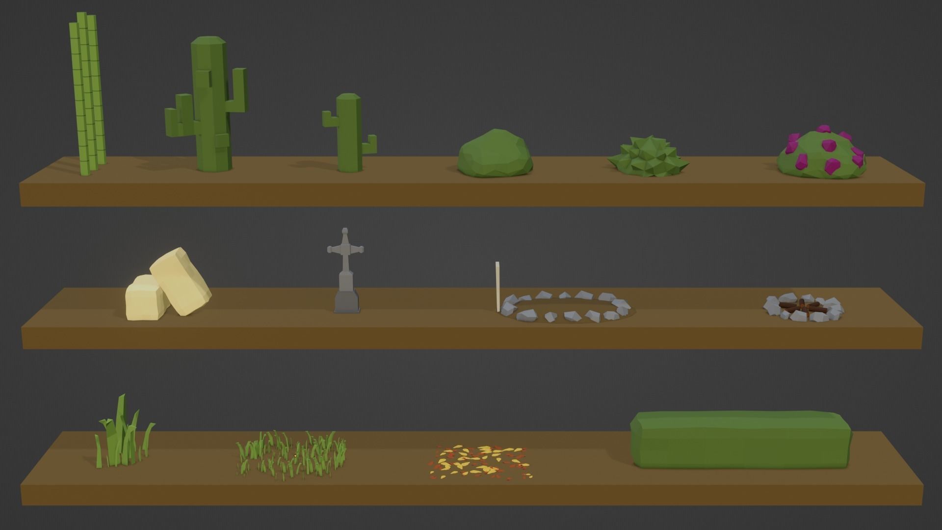 3D Low Poly Nature Pack Low-poly 3D model_12