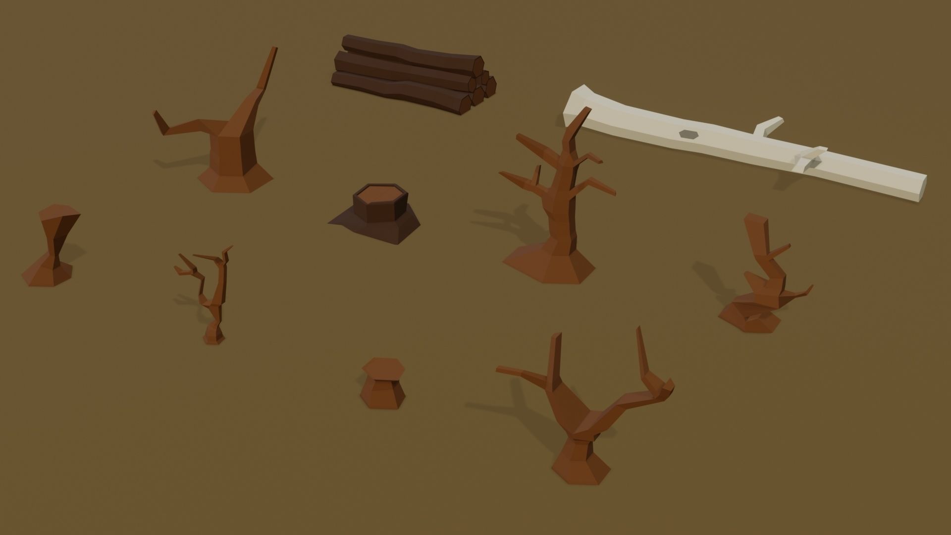3D Low Poly Nature Pack Low-poly 3D model_6