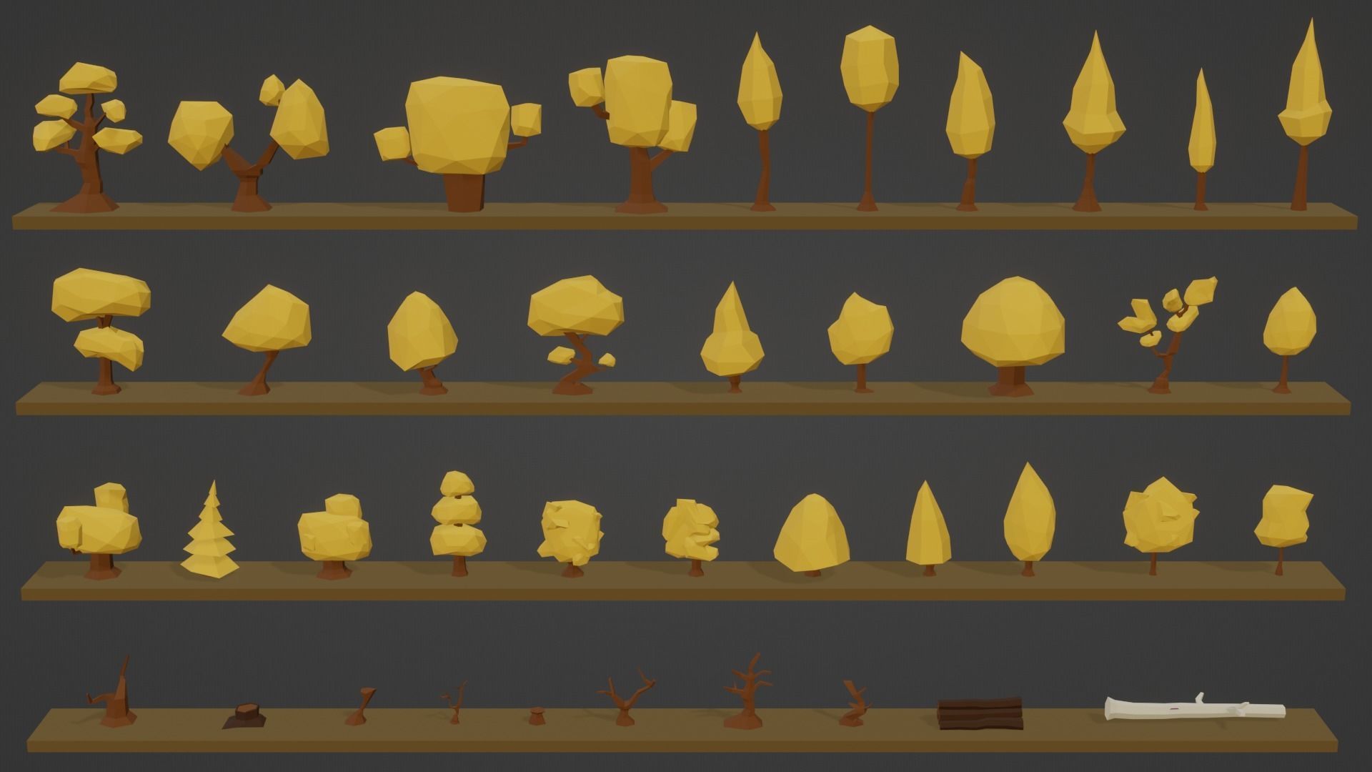 3D Low Poly Nature Pack Low-poly 3D model_5