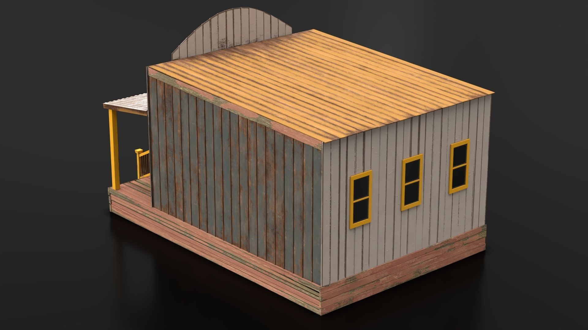 West Wild Home 15 Low-poly 3D model_4