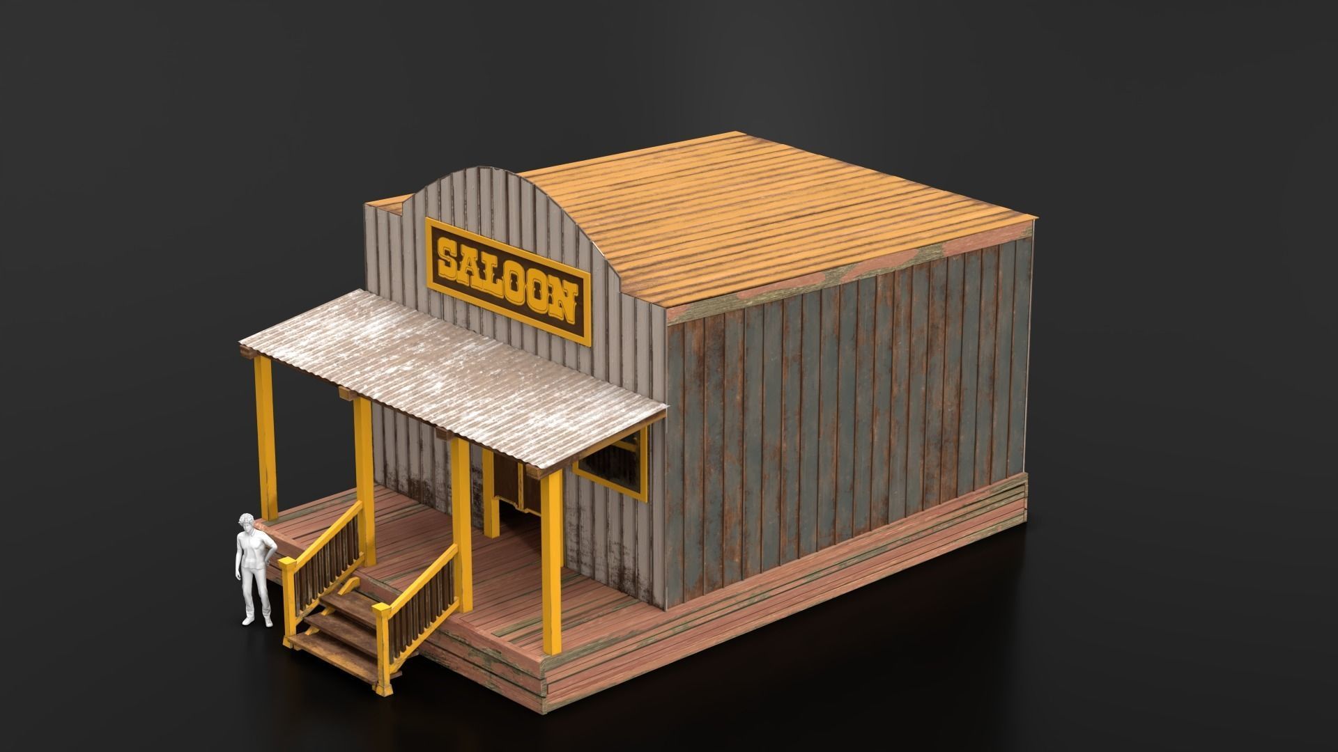West Wild Home 15 Low-poly 3D model_5