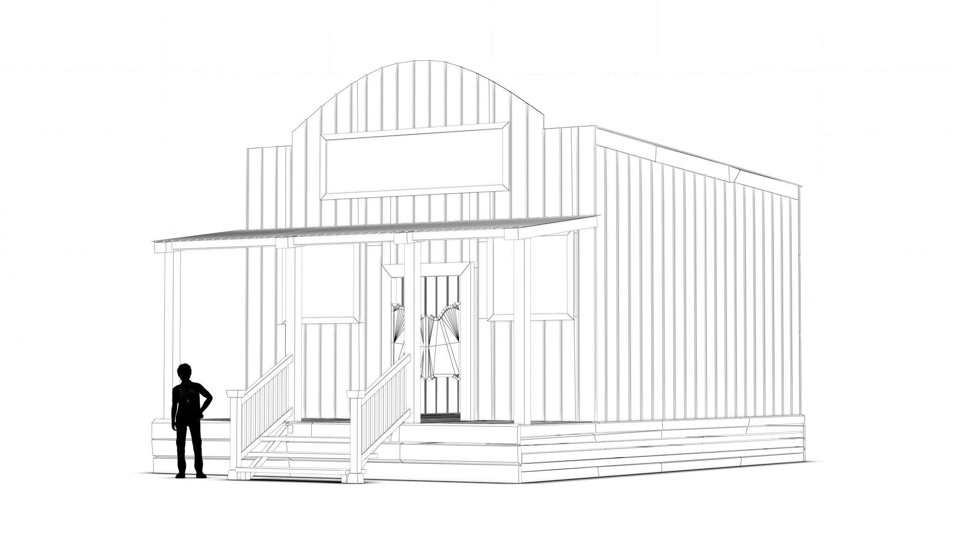 West Wild Home 15 Low-poly 3D model_7