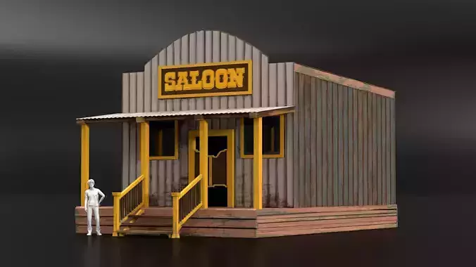 West Wild Home 15 Low-poly 3D model