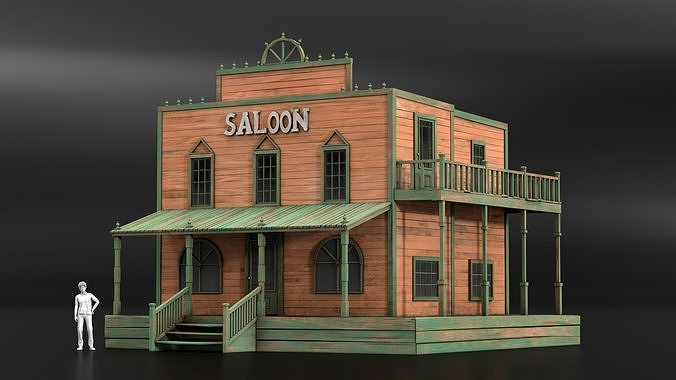 West Wild Home 19 Low-poly 3D model