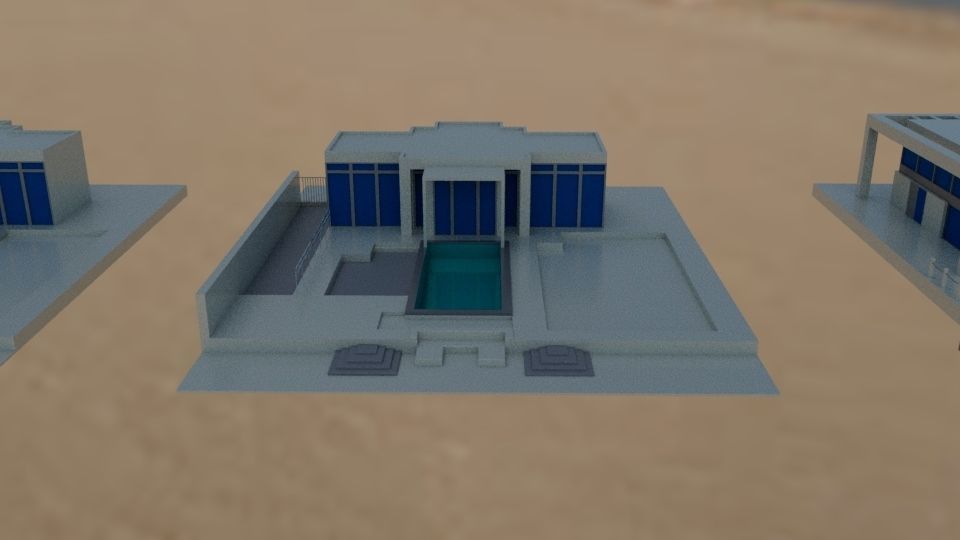 NURAI Islands Water and Beach Villa Beach and Pool House 3D model_14