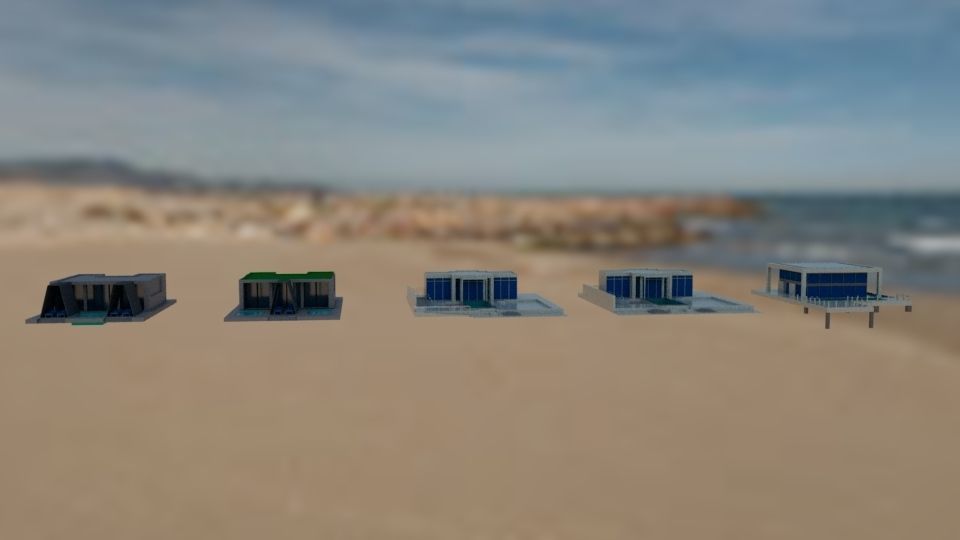 NURAI Islands Water and Beach Villa Beach and Pool House 3D model_7