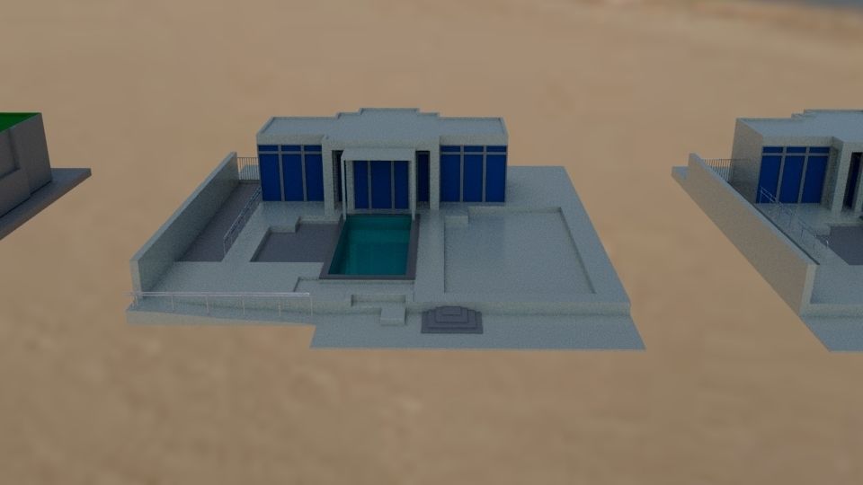 NURAI Islands Water and Beach Villa Beach and Pool House 3D model_13