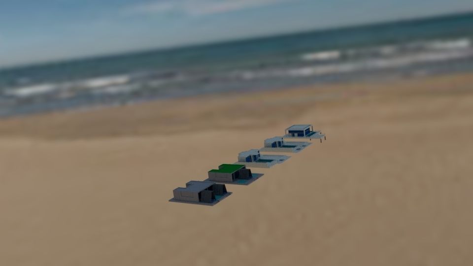NURAI Islands Water and Beach Villa Beach and Pool House 3D model_2